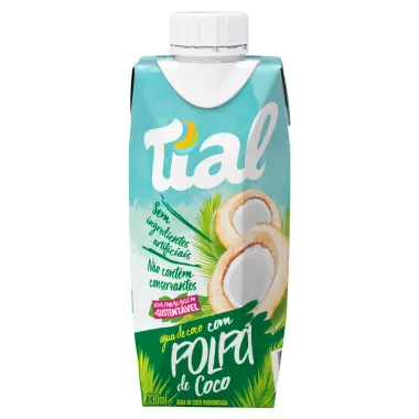 Água de Coco Tial Padronizada com Polpa de Coco 330ml