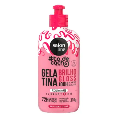 Gelatina Salon Line To de Cacho Brilho Gloss Fixação Forte 310g