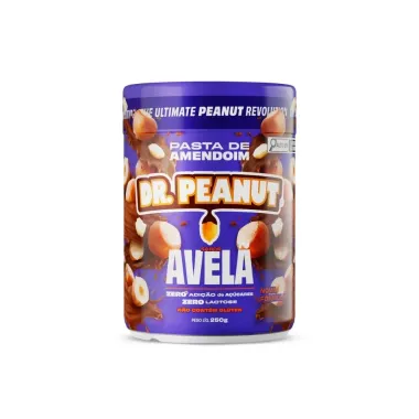 Dr. Peanut Pasta de Amendoim Avelã 250g e Pasta de amendoim Leite em Pó 250g Ganhe 1 Bowl Exclusivo