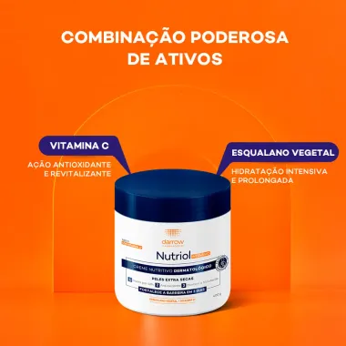 Creme Darrow Nutriol Intensivo Nutritivo Dermatológico Peles Extra Secas 400g