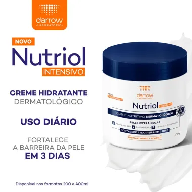 Creme Darrow Nutriol Intensivo Nutritivo Dermatol&oacute;gico Peles Extra Secas 400g