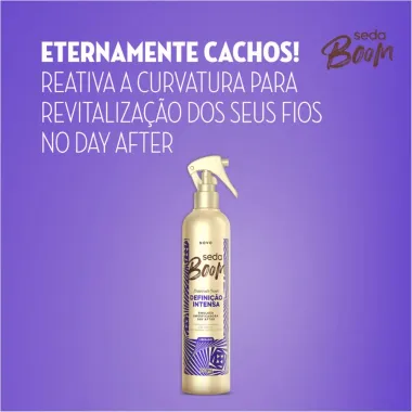 Emulsão Umidificadora Day After Seda Boom Definição Intensa Frasco Borrifador 350ml