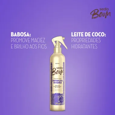 Emulsão Umidificadora Day After Seda Boom Definição Intensa Frasco Borrifador 350ml