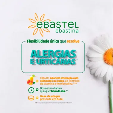 Ebastel 10mg com 30 Comprimidos Revestidos