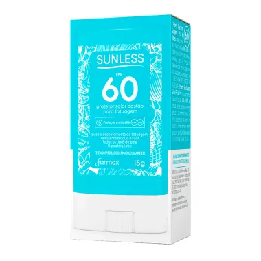 Protetor Solar Sunless para Tatuagem FPS 60 Bastão 15g