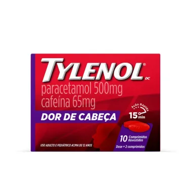 Tylenol Dor de Cabeça com 10 Comprimidos Revestidos