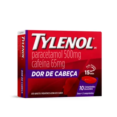 Tylenol Dor de Cabeça com 10 Comprimidos Revestidos