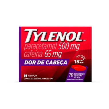 Tylenol Dor de Cabeça com 10 Comprimidos Revestidos