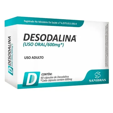 Desodalina 600ng com 60 Cápsulas