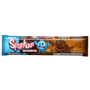 Biscoito Recheado Spantooo sabor Chocolate 80g