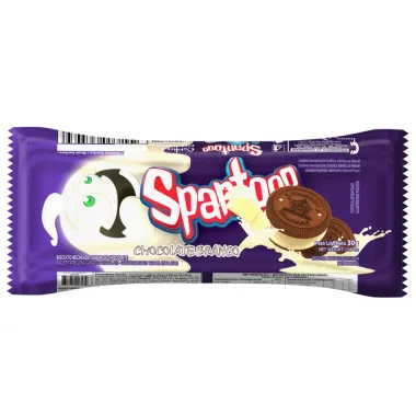 Biscoito Recheado Spantooo sabor Chocolate Branco 30g