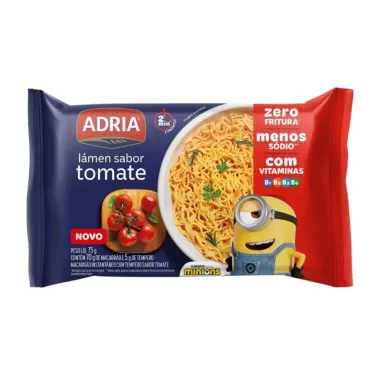 Macarrão Instantâneo Adria Sabor Tomate 75g