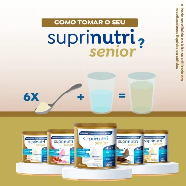 Suprinutri Sênior Suplemento Alimentar 4 em 1 Sabor Baunilha 400g