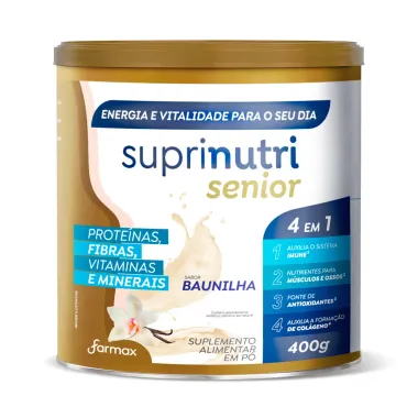 Suprinutri Sênior Suplemento Alimentar 4 em 1 Sabor Baunilha 400g