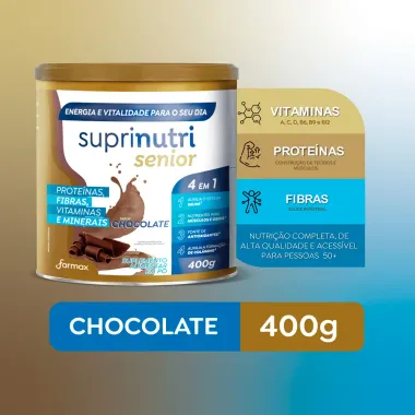 Suprinutri Sênior Suplemento Alimentar 4 em 1 Sabor Chocolate 400g