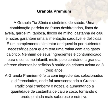 Granola Tia Sônia Premium Nuts Caramelizados 200g