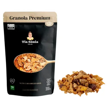 Granola Tia Sônia Premium Nuts Caramelizados 200g