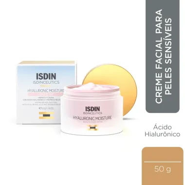 Creme Anti-Idade Isdin Isdinceutics Hyaluronic Moisture Sensitive Skin 50g