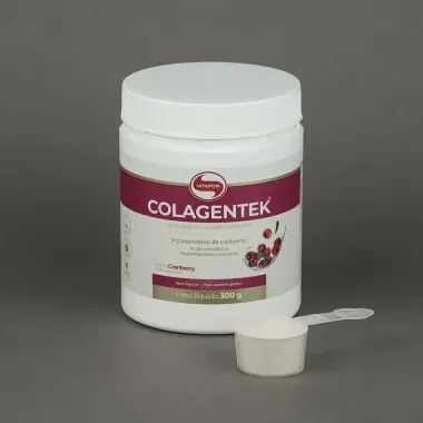 Colagentek Suplemento Alimentar Em Pó Sabor Cranberry 300g