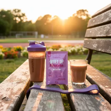 Whey UP Protein Sanavita Isolado Concentrado e Hidrolisado Sabor Chocobelga com 22g de Prote&iacute;na Sach&eacute; 30g