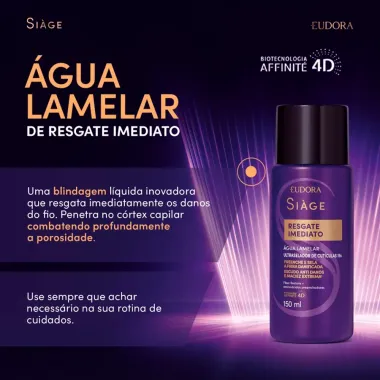 Água Lamelar Eudora Siàge Resgate Imediato 150ml