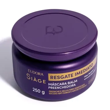 Máscara Balm Preenchedora Eudora Siàge Resgate Imediato 250g