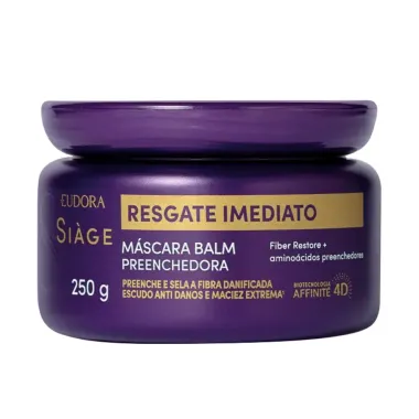 Máscara Balm Preenchedora Eudora Siàge Resgate Imediato 250g