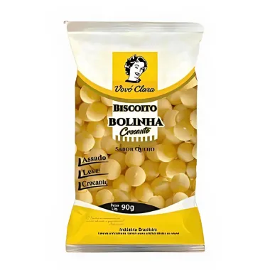 Biscoito Vovó Clara Bolinha Crocante Sabor Queijo 90g