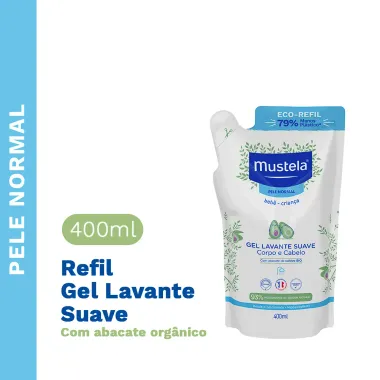 Mustela Gel Lavante Suave com Abacate Orgânico Refil 400ml