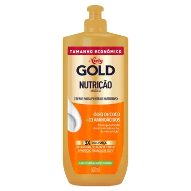 Creme para Pentear Nutritivo Niely Gold Nutrição Mágica 500ml