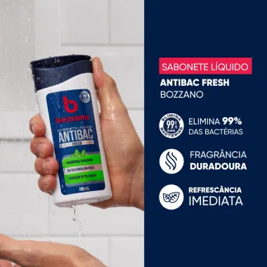 Sabonete Líquido Fresh Bozzano Antibac 240ml