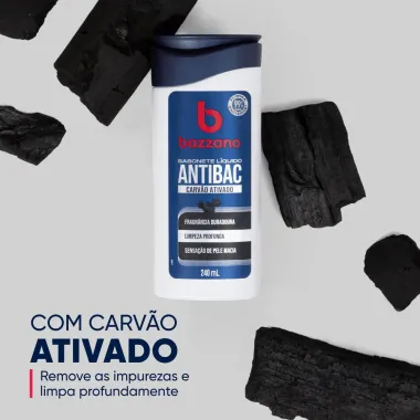 Sabonete Líquido Bozzano Carvão Ativado Antibac 240ml