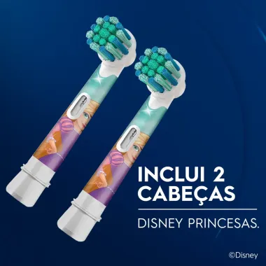 Refil para Escova El&eacute;trica Infantil Oral-B Disney Princess 2 Unidades