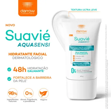 Hidratante Facial Suavié Aquasensi Pele Sensível e Intolerante 40g