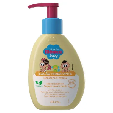 Loção Corporal Hidratante Turma da Mônica Baby Hidratação Levinha 200ml