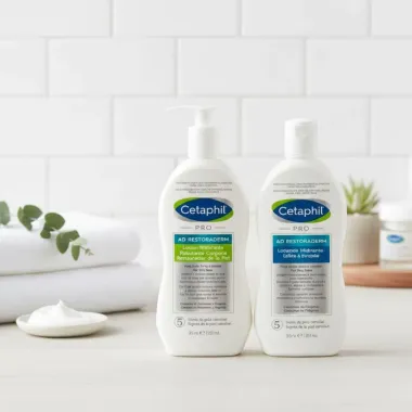 Kit Cetaphil Pro AD Restoraderm Loção Hidratante e Sabonete Líquido 295ml Cada