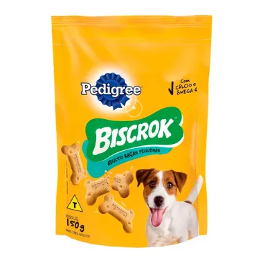 Biscoito para Cães Pedigree Biscrok Adultos Raças Pequenas 150g