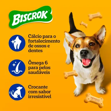 Biscoito para Cães Pedigree Biscrok Adultos Raças Pequenas 150g