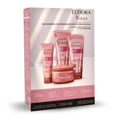 Kit Siàge Nutri Rosé Shampoo 250ml Condicionador 200ml e Leave-in 100ml