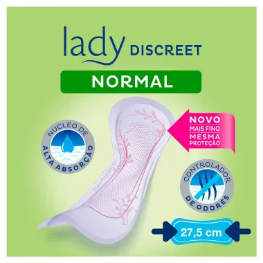 Absorvente Tena Lady Discreet Normal para Incontinência Urinária Pague 16 e Leve 14 Unidades