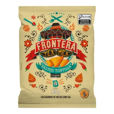 Salgadinho de Milho Frontera Tex Mex Salted Tortilla 85g