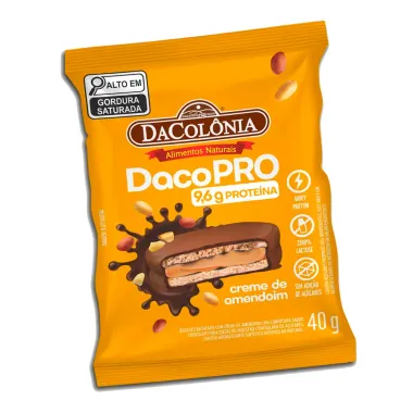 DacoPRO Alfajor 9,2g de Proteina Sabor Creme de Amendoim 40g