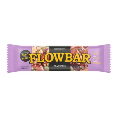 Barra de Nuts Flowbar 5g de Proteína Cranberry 30g