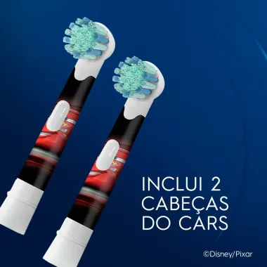Refil para Escova El&eacute;trica Oral-B Disney Pixar Carros 2 Unidades
