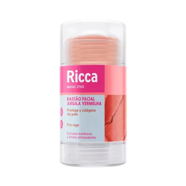 Bastão Facial Ricca Magic Stick Argila Vermelha