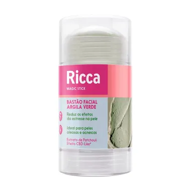 Bastão Facial Ricca Magic Stick Argila Verde