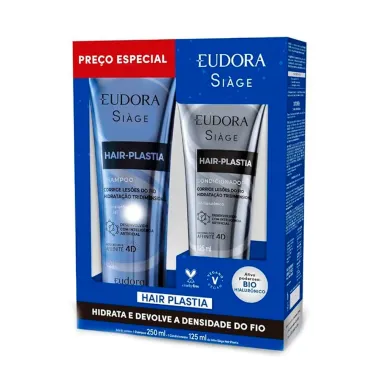 Eudora Siàge Hair-Plastia Shampoo 250ml e Condicionador 125ml
