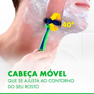 Aparelho de Barbear Gillette Prestobarba3 Sensitive Leve 8 Pague 6 Unidades