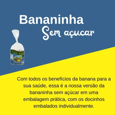 Bananinha Sem Açúcar Serra Verde 180g