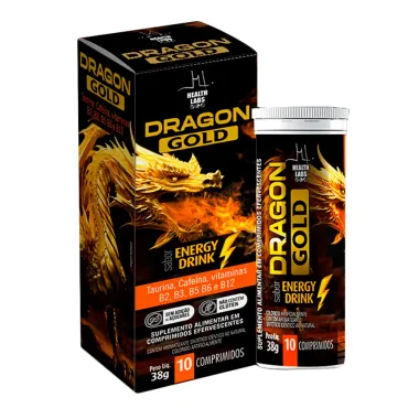 Dragon Gold Energy Health Labs Sabor Drink 10 Comprimidos Efervescentes